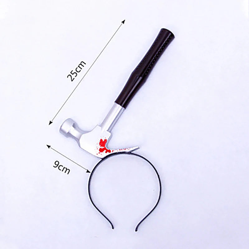 Halloween Fake Knife Headband – 3D Horror Costume Hair Accessory