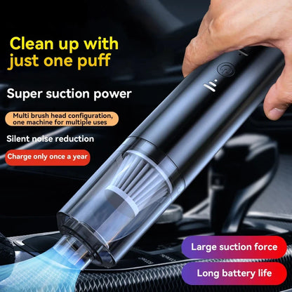 4-in-1 Handheld Car Vacuum & Air Blower – Wireless Portable