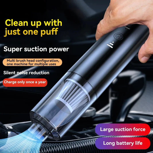 4-in-1 Handheld Car Vacuum & Air Blower – Wireless Portable