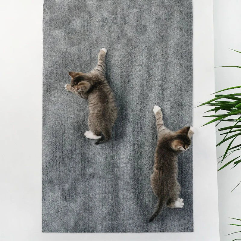 Self-Adhesive Cat Scratching Mat – Trimmable Furniture & Wall Protector