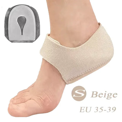 U-Shaped Silicone Gel Heel Cups – Cushioned Heel Support Insoles