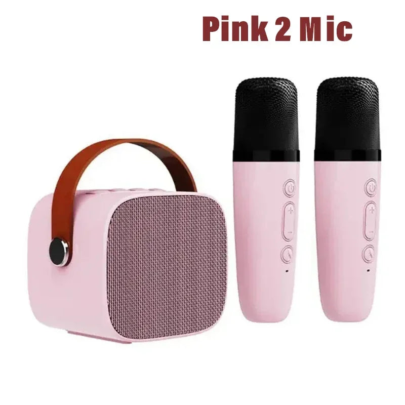 Portable Karaoke Machine with Wireless Microphones – Bluetooth Speaker & Home KTV System