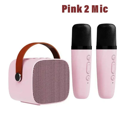 Portable Karaoke Machine with Wireless Microphones – Bluetooth Speaker & Home KTV System