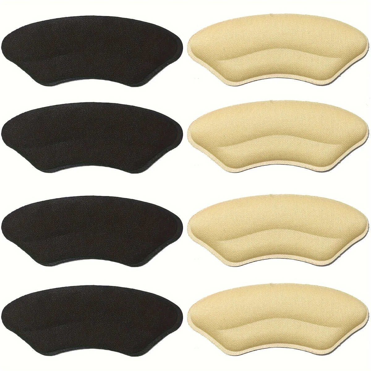 8-Pack Self-Adhesive Heel Pads – Shoe Inserts for Improved Fit & Comfort