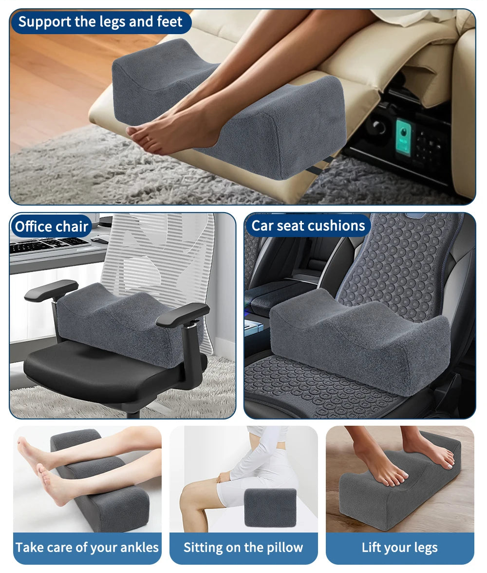 Contoured Leg Elevation Pillow – Support Cushion for Sleeping, Bed & Sofa