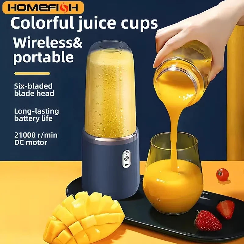 Portable Rechargeable Blender – USB Juice Maker & Smoothie Cup