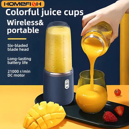 Portable Rechargeable Blender – USB Juice Maker & Smoothie Cup