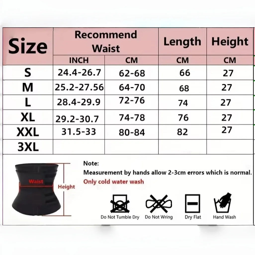 Fitness Waist Trainer – Slimming & Support Sweat Band