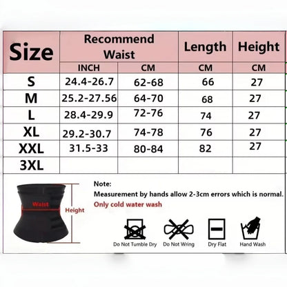 Fitness Waist Trainer – Slimming & Support Sweat Band