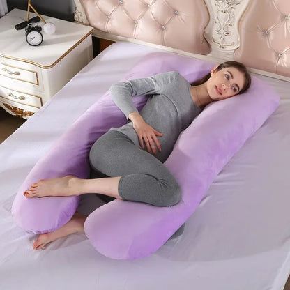 U-Shaped Pregnancy Pillow – Full Body Maternity Support Cushion (120 x 70cm)