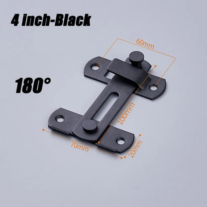 Sliding Barn Door Latch – Heavy Duty Right Angle Hook & Eye Lock for Doors, Gates & Cabinets