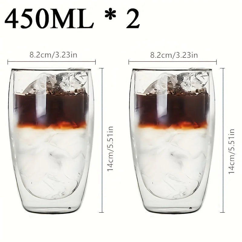 Double-Wall Glass Espresso Cup – Handmade Insulated Coffee & Tea Mug