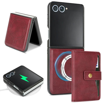 Wallet Leather Case for the Samsung Galaxy Z Flip7 (4 colours available)