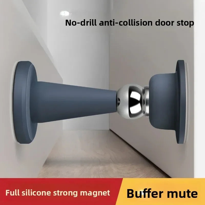 Adhesive Door Stopper with Strong Suction – No Drilling Required