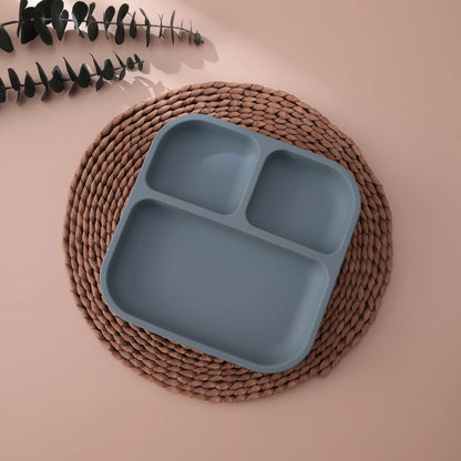Silicone Suction Divided Baby Plate – BPA-Free Toddler Meal Tray