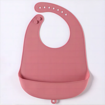 Silicone Baby Bib – Waterproof Food Catching Feeding Bib