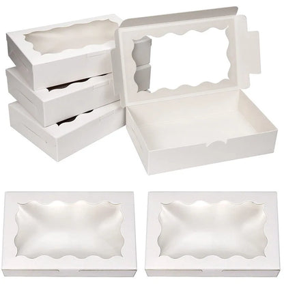 Kraft Paper Gift Boxes with Window – Cake, Candy & Treat Packaging Boxes