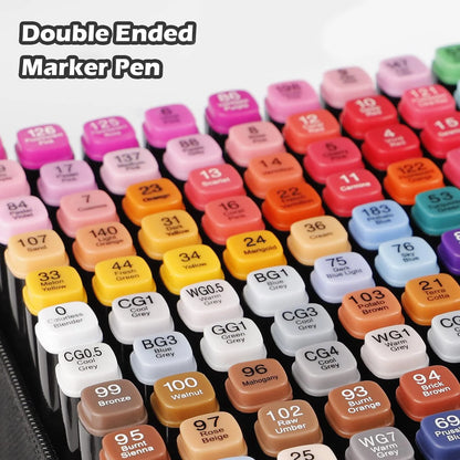 Dual Tip Alcohol Markers – Permanent Art & Illustration Marker Set (24–262 Colours)