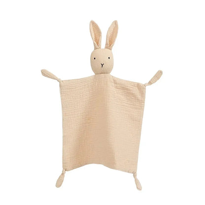 Cotton Muslin Baby Comforter – Soft Newborn Security Blanket & Cuddle Toy
