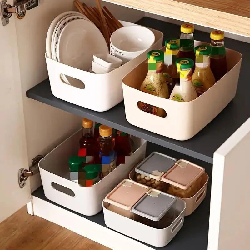 10-Pack Large Capacity Storage Baskets with Covers – Multipurpose Home Organisers