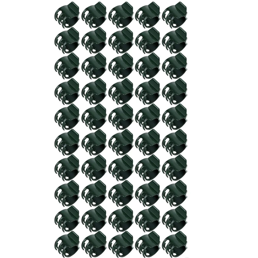 10–100 Pack Plant Support Clips – 6-Claw Climbing Vine & Stem Clamps