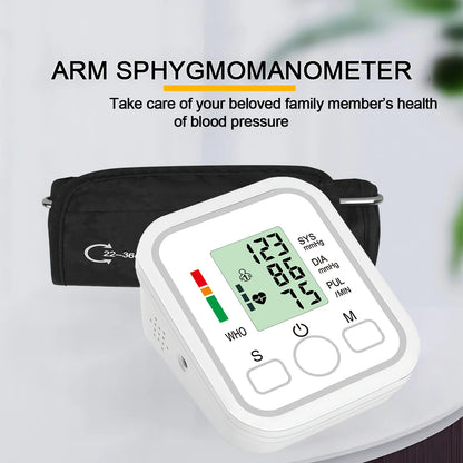Digital Blood Pressure Monitor – Automatic Upper Arm BP & Pulse Tracker