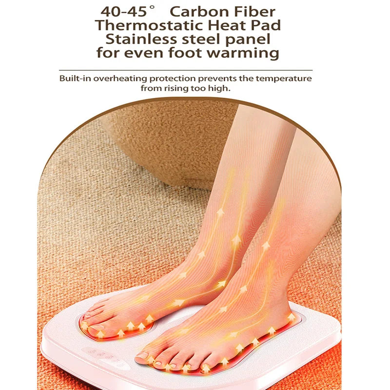 Vibration Foot & Leg Massager with Heat – Adjustable Electric Relaxation Machine with Remote Control