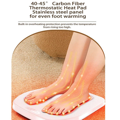 Vibration Foot & Leg Massager with Heat – Adjustable Electric Relaxation Machine with Remote Control