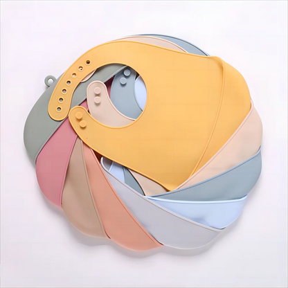 Silicone Baby Bib – Waterproof Food Catching Feeding Bib