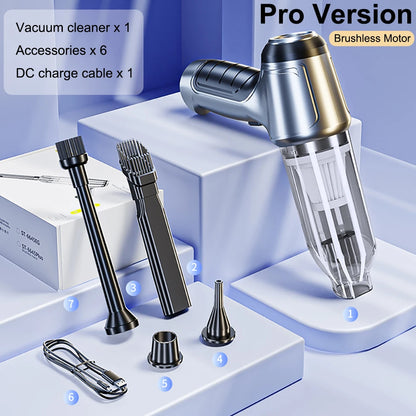 Portable Handheld Car Vacuum – Wireless High Suction Cleaner