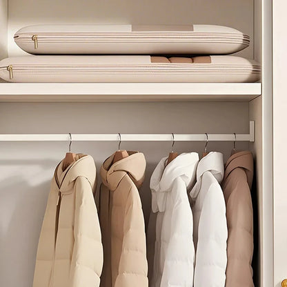 Compressed Hanging Clothes Storage Bag – Visible Wardrobe Organiser