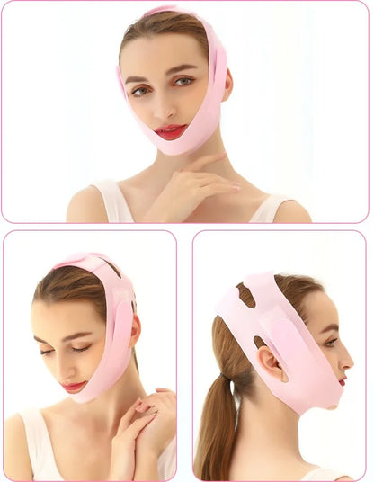 Silicone V-Line Face Lifting Mask – Reusable Chin & Neck Support Band