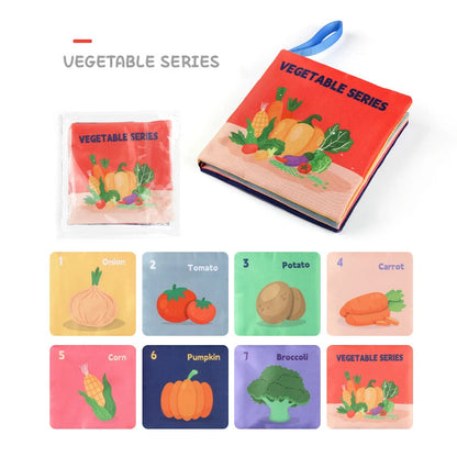 Montessori Sensory Baby Cloth Book – 3D Touch & Feel Learning Toy