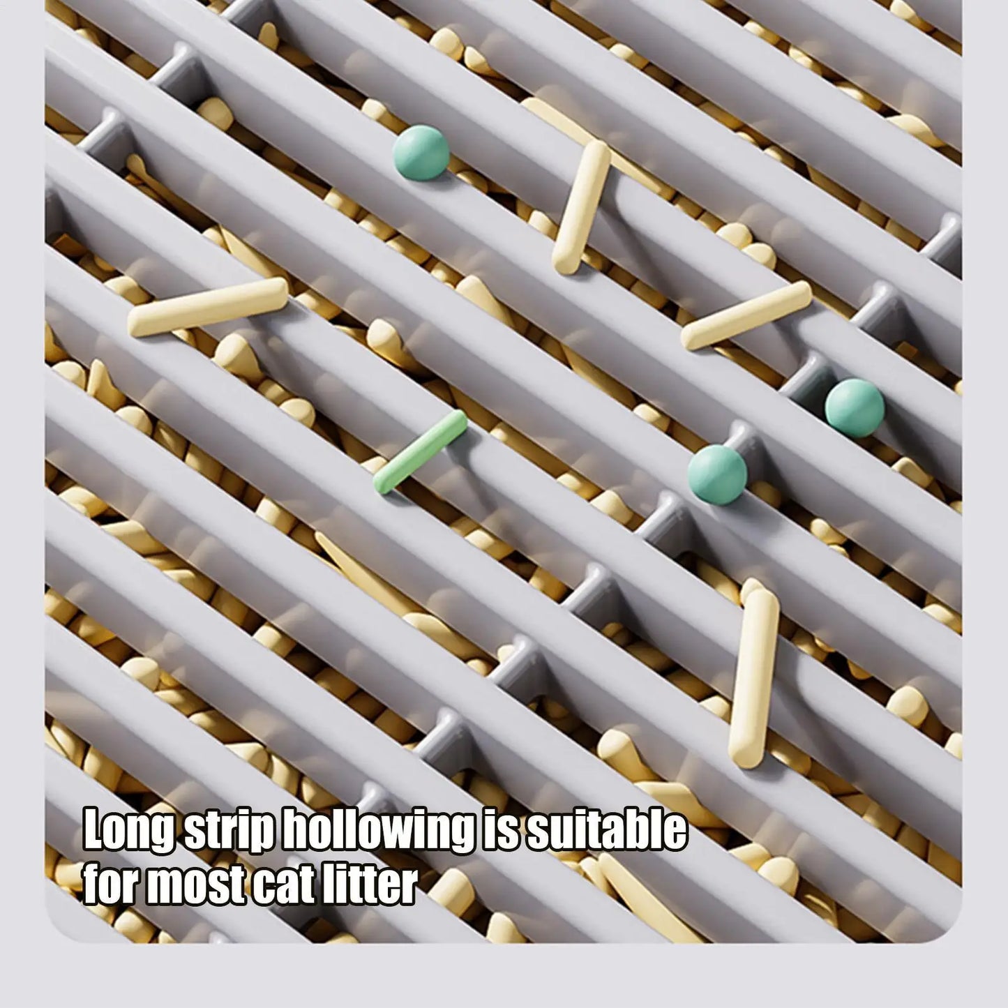 Double-Layer Cat Litter Catcher Step – Non-Slip Litter Trapping Tray