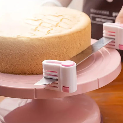 Professional Adjustable Cake Leveler – Stainless Steel 5-Layer Cake Slicer & Bread Cutter