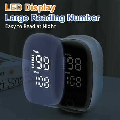 Portable Fingertip Pulse Oximeter – SpO2 & Pulse Rate Monitor with LED Display