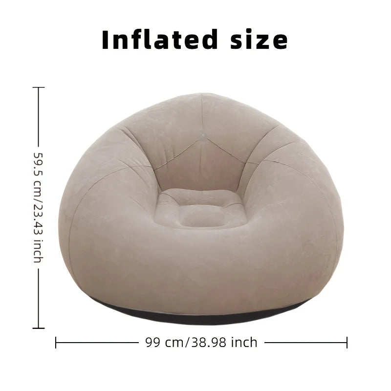Inflatable Fleece Lounge Chair
