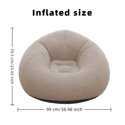 Inflatable Fleece Lounge Chair