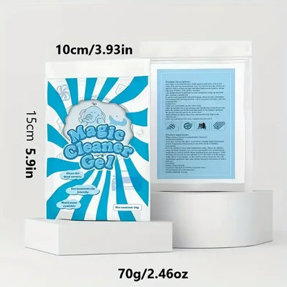 Car Cleaning Gel – Reusable Dust & Dirt Cleaning Slime for Car Interiors, Keyboards & Electronics (70g)