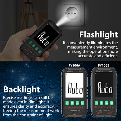 Digital Multimeter 600V AC/DC True RMS Auto-Range Tester (2 models available)