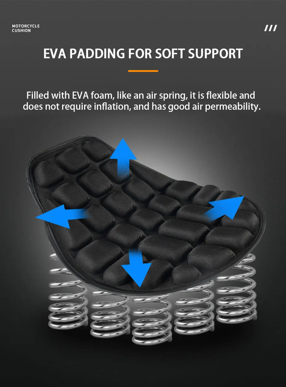 Motorcycle Seat Cushion – Breathable EVA Foam Comfort Seat Pad