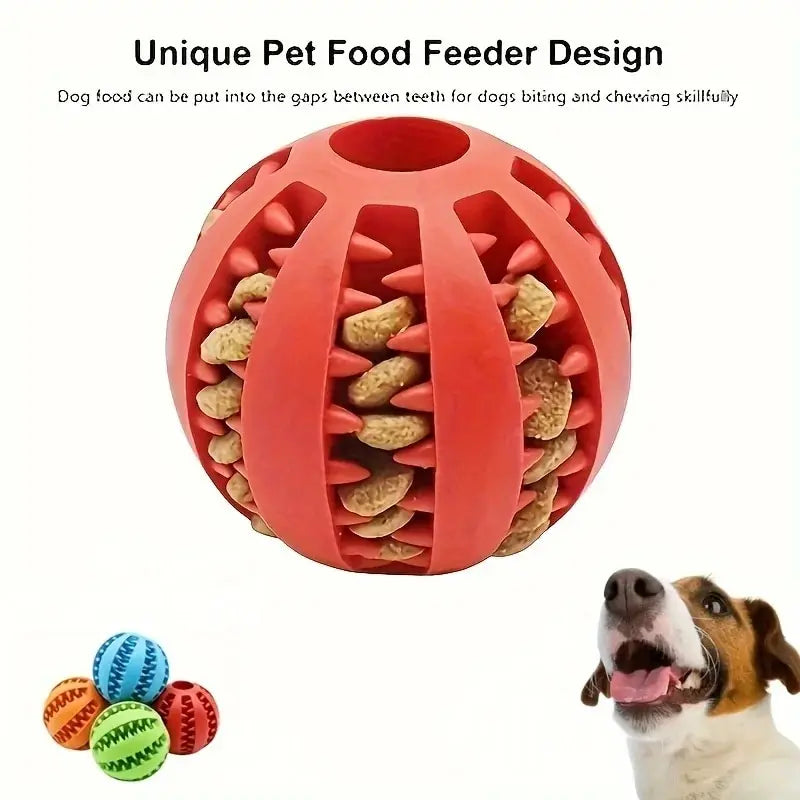 Interactive Treat Dispensing Dog Ball – Chew Toy & Slow Feeder
