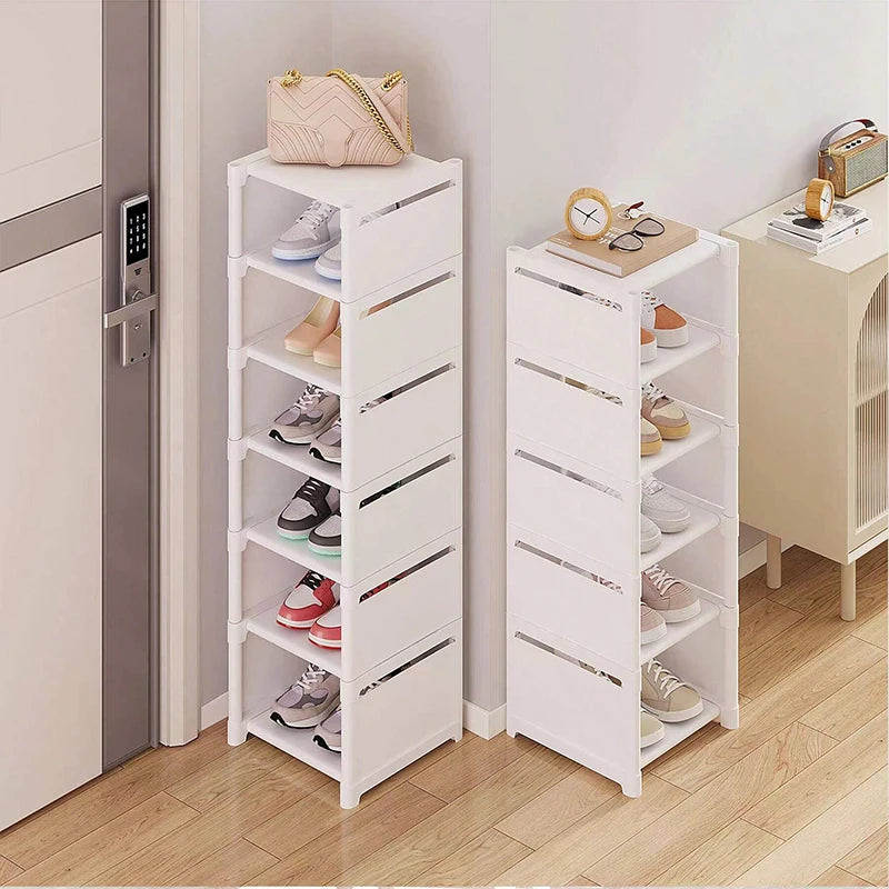 Slim Multi-Layer Shoe Rack – Space-Saving Narrow Shoe Storage Cabinet