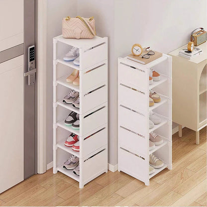 Slim Multi-Layer Shoe Rack – Space-Saving Narrow Shoe Storage Cabinet