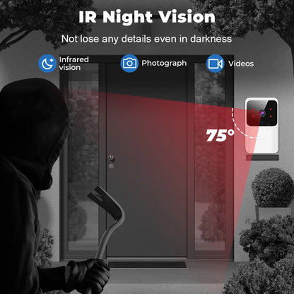 WiFi Video Doorbell – Wireless Smart Doorbell with Two-Way Audio