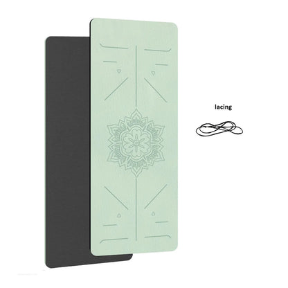 Eco-Friendly TPE Yoga Mat – 6mm Non-Slip Exercise & Pilates Mat (180 × 57cm)