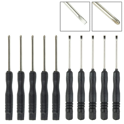 Mini Slotted & Cross Screwdriver Set – 3,22"  / 2mm (10Pcs)