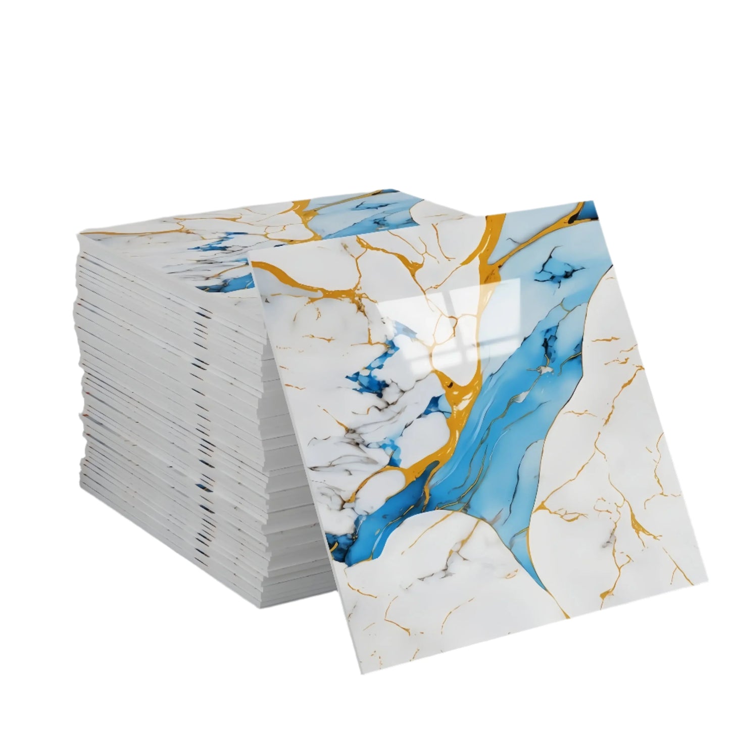 PVC Self-Adhesive Marble Waterproof Floor Tiles (available in 10 designs)