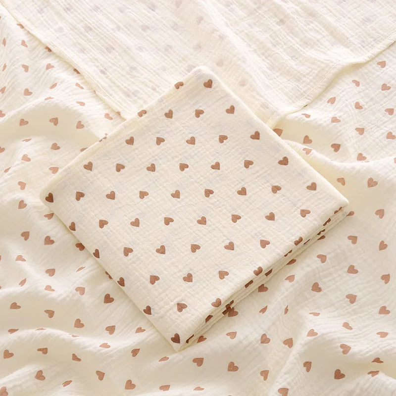 Cotton Muslin Baby Swaddle Blanket – 100 x 100cm Newborn Receiving Blanket