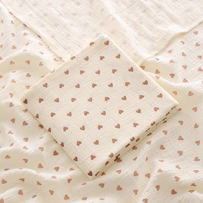 Cotton Muslin Baby Swaddle Blanket – 100 x 100cm Newborn Receiving Blanket